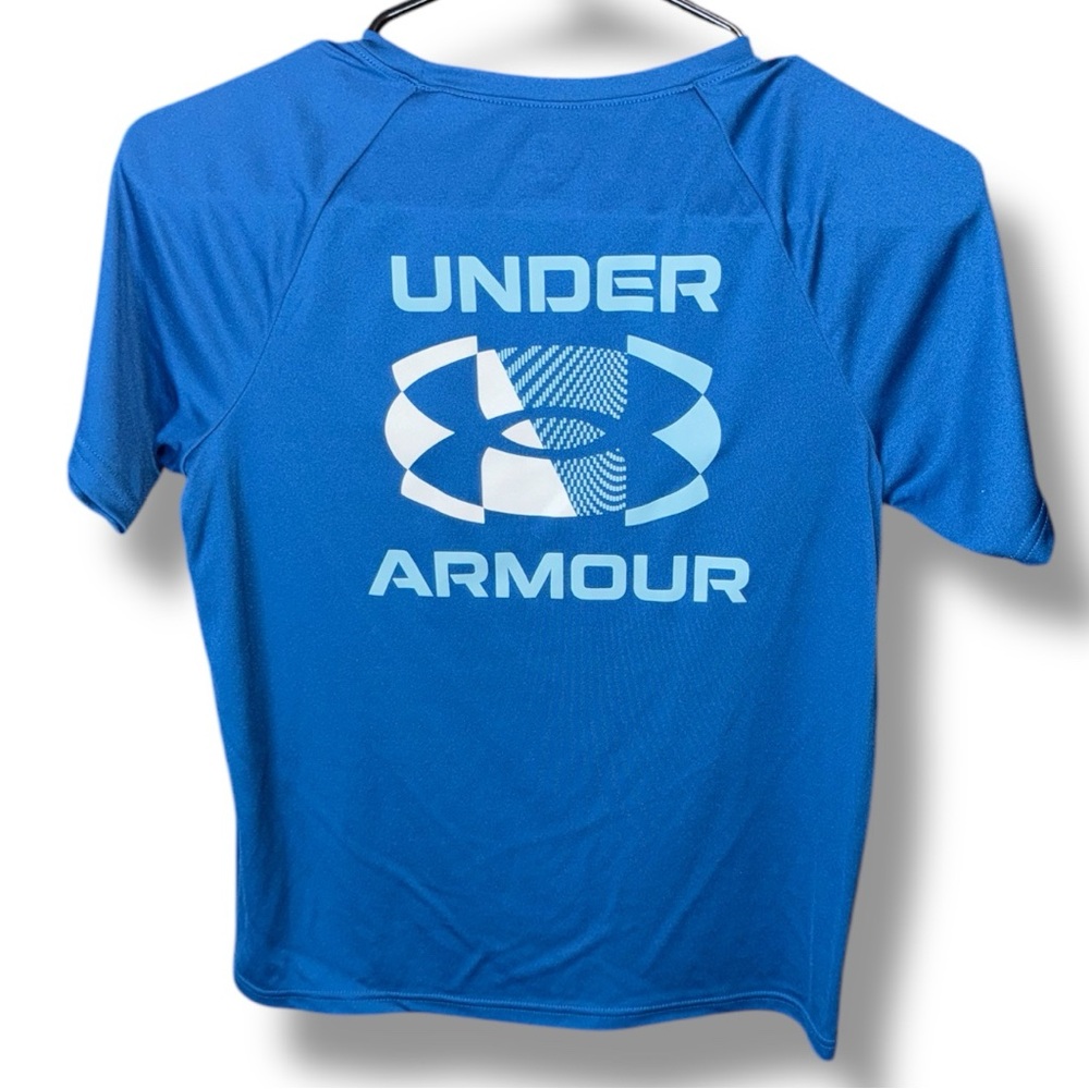 Under Armour Blue T-Shirt youth medium EUC